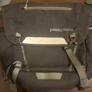 Patagonia Messenger Bag- Black with Olive Green straps